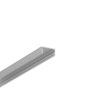 2m aluminium profiel BEGTON12 J/S - Geanodiseerd, opbouw, LED profiel
