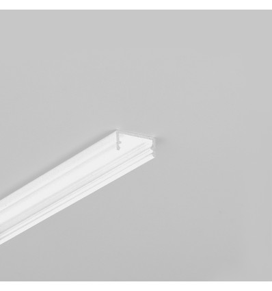 2m aluminiumprofiel BEGTON12 J/S - Wit gelakt, opbouw, LED-profiel