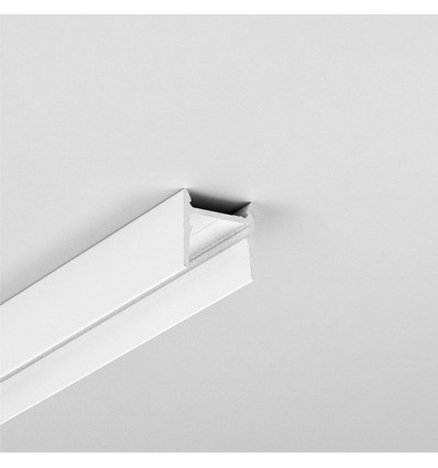 2m aluminium profiel COZY12 C/U1 - Wit gelakt, opbouw, LED profiel