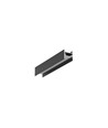 2m aluminium profiel COZY12 C/U1 - Zwart geanodiseerd, opbouw, LED profiel