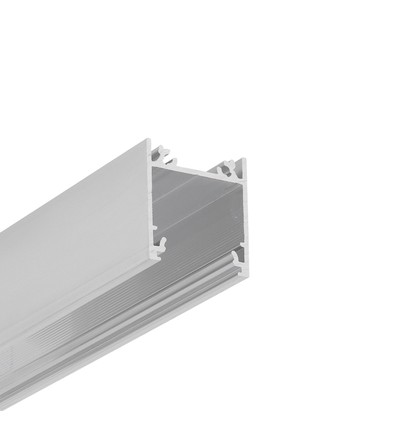 1m aluminiumprofiel LINEA20 EE7F/TY - Onbewerkt aluminium, opbouw, LED-profiel