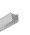 1m aluminiumprofiel LINEA20 EE7F/TY - Onbewerkt aluminium, opbouw, LED-profiel