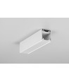 1m aluminium profiel LINEA20 EE7F/TY - Wit gelakt, opbouw, LED profiel