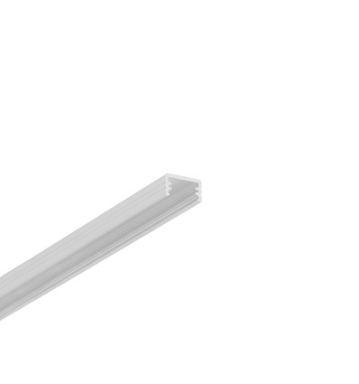 2m aluminiumprofiel SLIM8 AC2/Z - Onbehandeld aluminium, opbouw, LED-profiel