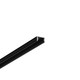2m aluminium profiel SLIM8 AC2/Z - Zwart geanodiseerd, opbouw, LED profiel