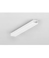 2m aluminiumprofiel SLIM8 AC2/Z - Wit gelakt, opbouw, LED-profiel