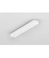 2m aluminiumprofiel SLIM8 AC2/Z - Wit gelakt, opbouw, LED-profiel