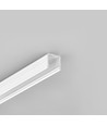 1m aluminiumprofiel SMART10 AC2/Z - Wit gelakt, opbouw, LED-profiel