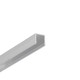 2m aluminiumprofiel SMART10 AC2/Z - Onbehandeld aluminium, opbouw, LED-profiel