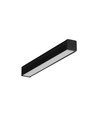 2m aluminiumprofiel SMART10 AC2/Z - Zwart geanodiseerd, opbouw, LED profiel