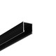 1m aluminiumprofiel SMART16 BC3/U4 - Zwart geanodiseerd, opbouw, LED profiel