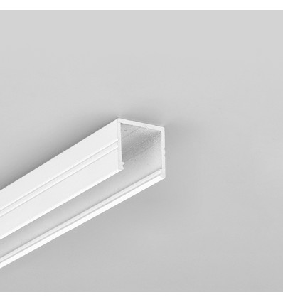 1m aluminiumprofiel SMART16 BC3/U4 - Wit gelakt, opbouw, LED profiel