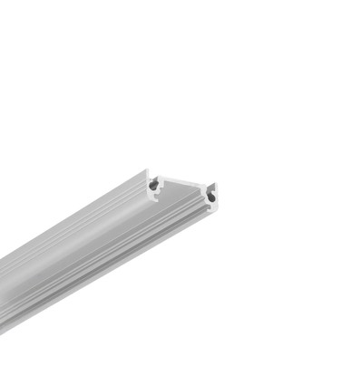 1m aluminium profiel SURFACE10 BC/UX - Geanodiseerd, opbouw, LED profiel