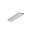 1m aluminium profiel SURFACE10 BC/UX - Geanodiseerd, opbouw, LED profiel