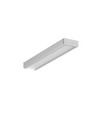 1m aluminium profiel SURFACE10 BC/UX - Geanodiseerd, opbouw, LED profiel