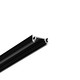 2m aluminium profiel SURFACE10 BC/UX - Zwart geanodiseerd, opbouw, LED profiel