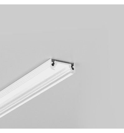 2m aluminium profiel SURFACE10 BC/UX - Wit gelakt, opbouw, LED profiel