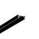 2m aluminiumprofiel SURFACE10.V2 BC/U - Zwart geanodiseerd, opbouw, LED profiel