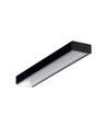 2m aluminiumprofiel SURFACE10.V2 BC/U - Zwart geanodiseerd, opbouw, LED profiel