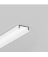 1m aluminium profiel SURFACE14 EE7F/TY - Wit gelakt, opbouw, LED profiel