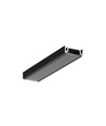 2m aluminium profiel SURFACE14 EE7F/TY - Zwart geanodiseerd, opbouw, LED profiel