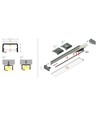2m aluminiumprofiel UNI14 BC3/Y - Onbewerkt aluminium, opbouw, LED-profiel