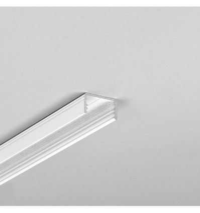 2m aluminium profiel UNI14 BC3/Y - Wit gelakt, opbouw, LED profiel