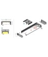 2m aluminiumprofiel WIDE24 G/W - Geanodiseerd, opbouw, LED-profiel