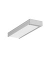 2m aluminiumprofiel WIDE24 G/W - Geanodiseerd, opbouw, LED-profiel