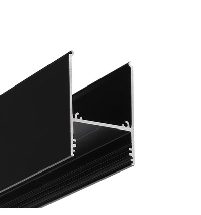 1m aluminium profiel COMBO30-01 ACDE-9 - Zwart geanodiseerd, opbouw, LED profiel