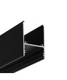 1m aluminium profiel COMBO30-01 ACDE-9 - Zwart geanodiseerd, opbouw, LED profiel