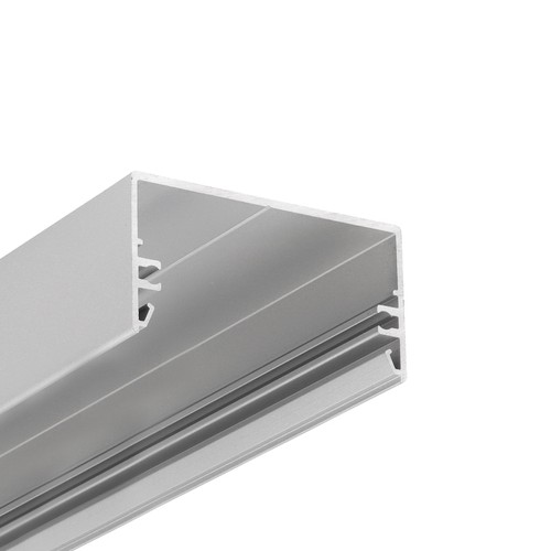 1m aluminium profiel LOWI C10 - Geanodiseerd, opbouw, LED profiel