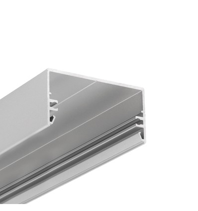 1m aluminium profiel LOWI C10 - Geanodiseerd, opbouw, LED profiel