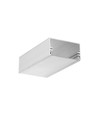 1m aluminiumprofiel LOWI C10 - Onbewerkt aluminium, opbouw, LED-profiel