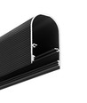 1m aluminiumprofiel NAMI23 CD-9 - Zwart geanodiseerd, opbouw, LED profiel