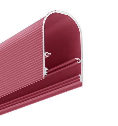 1m aluminium profiel NAMI23 CD-9 - Stofroze gelakt, opbouw, LED profiel