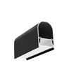1m aluminiumprofiel NAMI23 CD-9 - Zwart geanodiseerd, opbouw, LED profiel