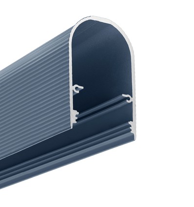 1m aluminium profiel NAMI23 CD-9 - Stofblauw gelakt, opbouw, LED profiel
