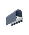 1m aluminium profiel NAMI23 CD-9 - Stofblauw gelakt, opbouw, LED profiel