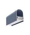 1m aluminium profiel NAMI23 CD-9 - Stofblauw gelakt, opbouw, LED profiel