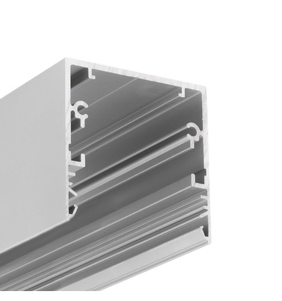1m aluminium profiel PHIL53 C10 - Geanodiseerd, opbouw, LED profiel