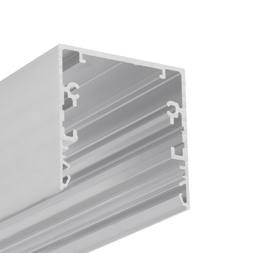 1m aluminiumprofiel PHIL53 C10 - Onbewerkt aluminium, opbouw, LED-profiel