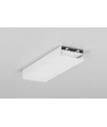 1m aluminium profiel VARIO30-01 ACDE-9/TY - Wit gelakt, opbouw, LED profiel