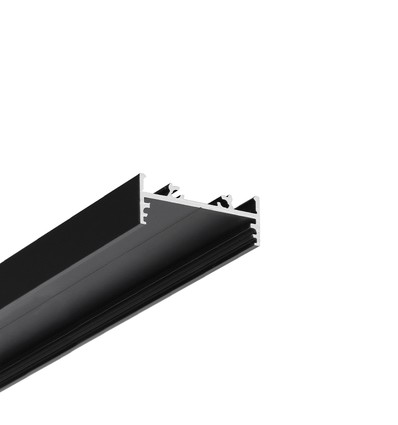 2m aluminiumprofiel VARIO30-01 ACDE-9/TY - Zwart geanodiseerd, opbouw, LED-profiel