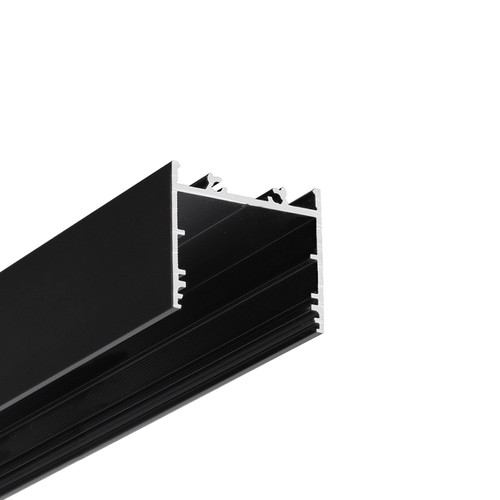 1m aluminiumprofiel VARIO30-02 ACDE-9/TY - Zwart geanodiseerd, opbouw, LED profiel