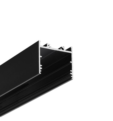 2m aluminiumprofiel VARIO30-02 ACDE-9/TY - Zwart geanodiseerd, opbouw, LED profiel