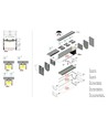 2m aluminiumprofiel VARIO30-02 ACDE-9/TY - Zwart geanodiseerd, opbouw, LED profiel