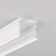 1m aluminiumprofiel VARIO30-03 ACDE-9/TY - Wit gelakt, opbouw, LED profiel