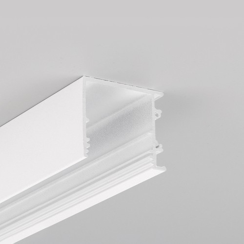 1m aluminiumprofiel VARIO30-03 ACDE-9/TY - Wit gelakt, opbouw, LED profiel