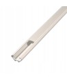 PVC hoekprofiel 15x15 voor LED-strip - 1 meter, wit, inclusief melkachtig wit deksel